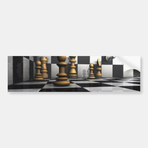 Chess King Play Bumper Sticker