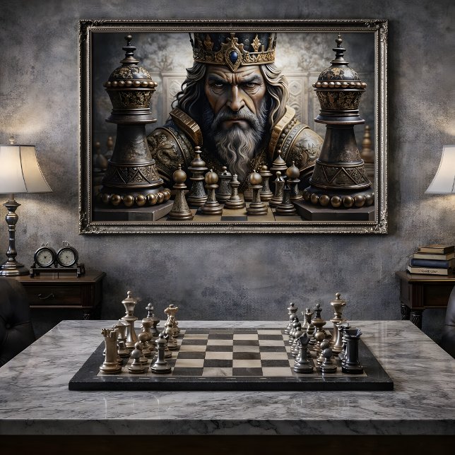 Chess King Portrait Decoupage Tissue Paper (Chess King Portrait Decoupage Tissue Paper)