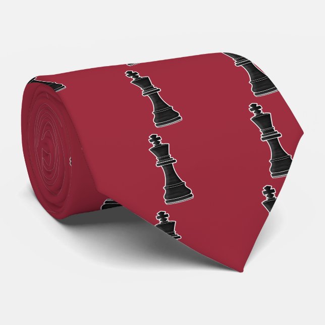 Chess King Tie (Rolled)