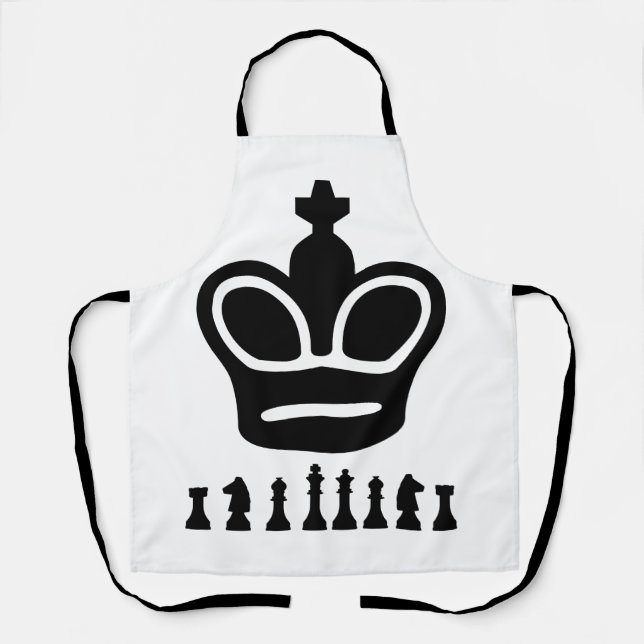 Chess Kitchen King Apron (Front)