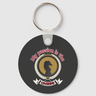 Chess Knight Laurel Crown Passion Strategy T-Shirt Key Ring