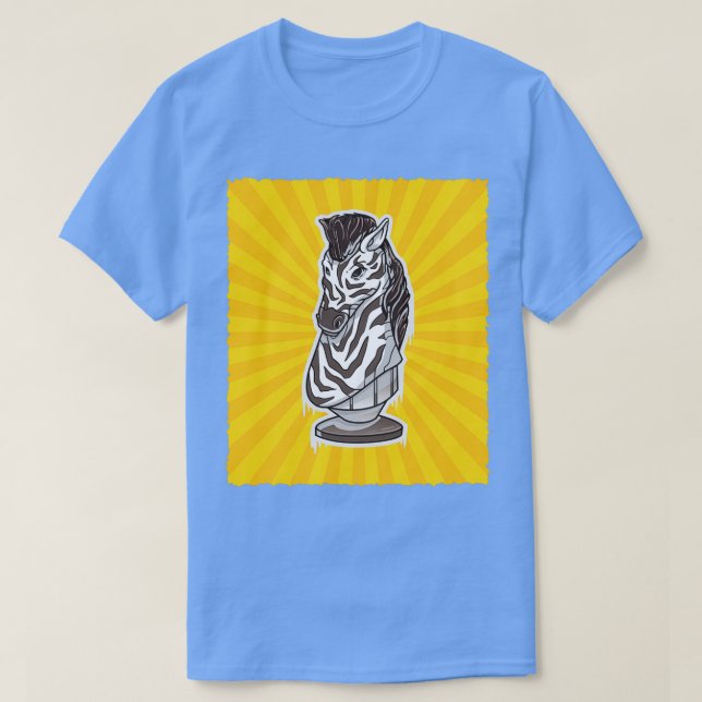 Chess Knight Zebra  T-Shirt (Design Front)