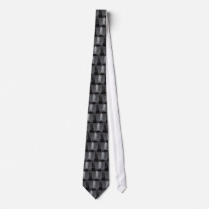 Chess Knights / Horses - Black and White Tie