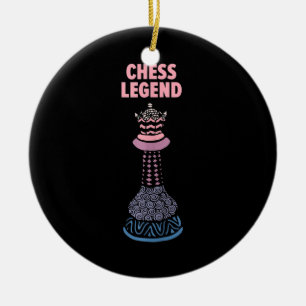 Chess Legend Checkmate Cool Saying Tank Top Ceramic Ornament