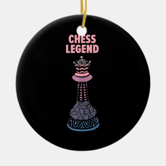 Chess Legend Checkmate Cool Saying Tank Top Ceramic Ornament (Front)