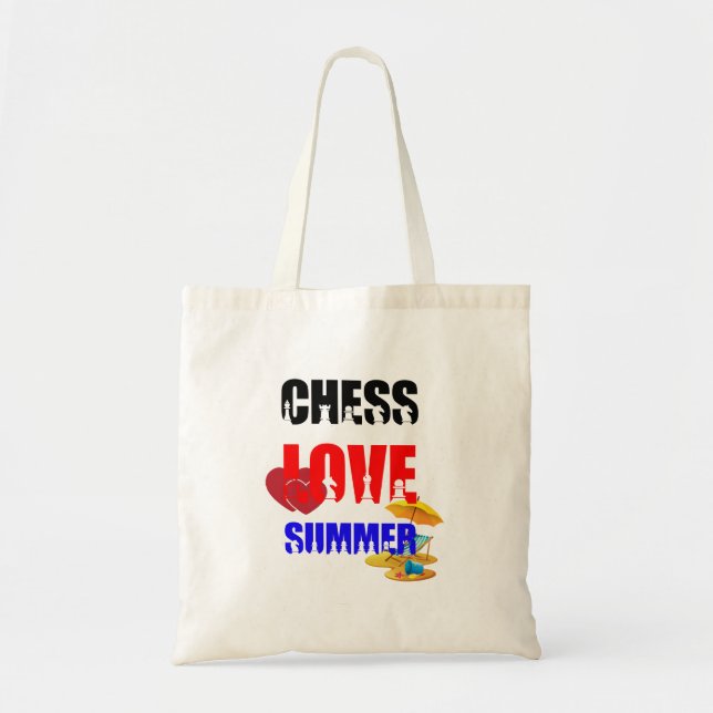 Chess Love Summer Tote Bag (Front)