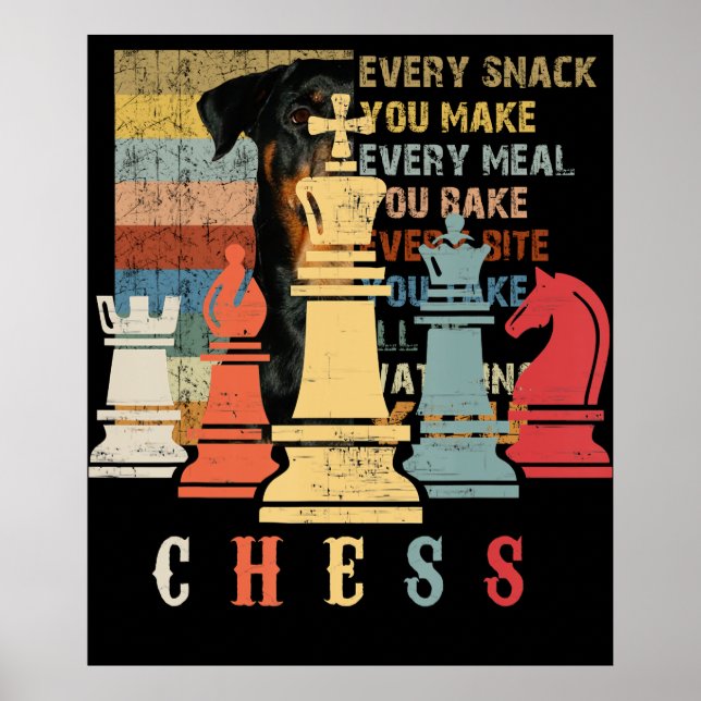 Chess Lover | Chess Set Checkmate Gift Poster (Front)