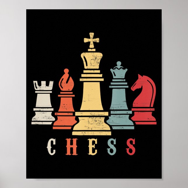 Chess Lover | Chess Set Checkmate Gift Poster (Front)