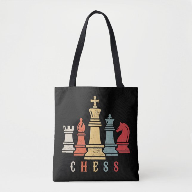 Chess Lover | Chess Set Checkmate Gift Tote Bag (Front)
