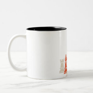 Chess Lover Chess Set Checkmate Gift Two-Tone Coffee Mug