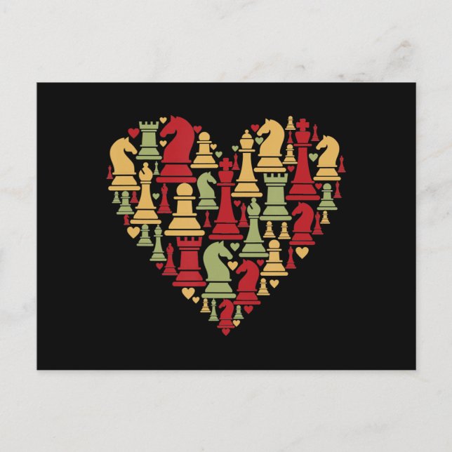 Chess Lover | I Really Love Playing Chess Postcard (Front)