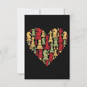 Chess Lover I Really Love Playing Chess RSVP Card