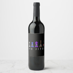 Chess Lover   Ive Got Awesome Moves Chess Wine Label