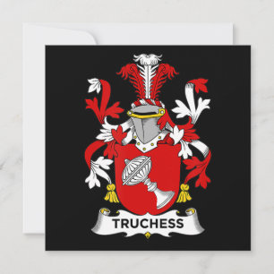 Chess Lover   Truchess Coat of Arms - Family Crest Invitation