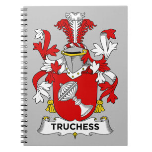 Chess Lover   Truchess Coat of Arms - Family Crest Notebook