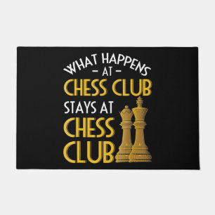 Chess Lover   What Happens At Chess Club Humour Doormat