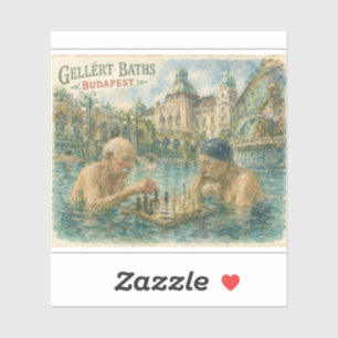 Chess match Gellert Baths Budapest Hungary