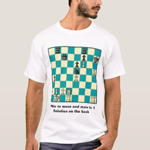 Chess Mate In 1 Puzzle #1 Basic T-Shirt