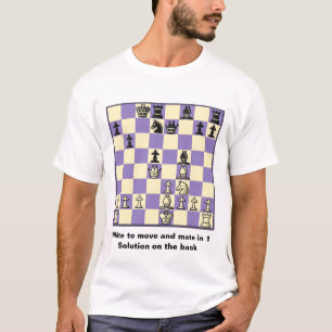 Chess Mate In 1 Puzzle #2 Basic T-Shirt