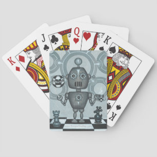 Chess-Mate Robot Playing Cards