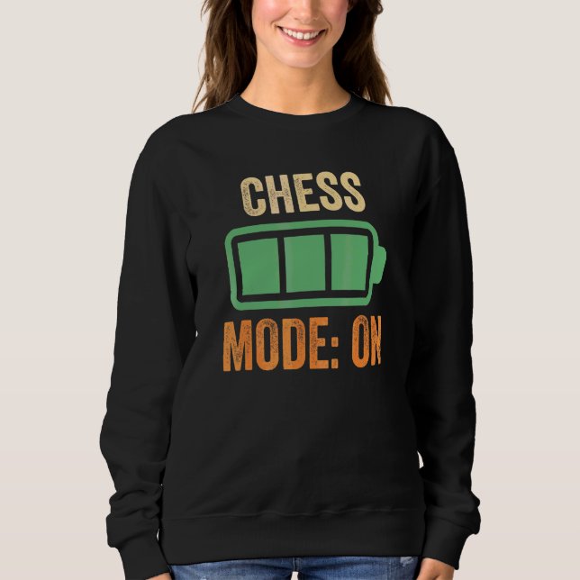 Chess Mode On Battery Design Sweatshirt (Front)