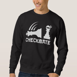 Chess Ninja  Master Checkmate Funny Graphic Sweatshirt