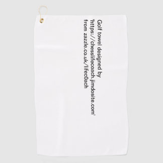 chess or Golf towel 
