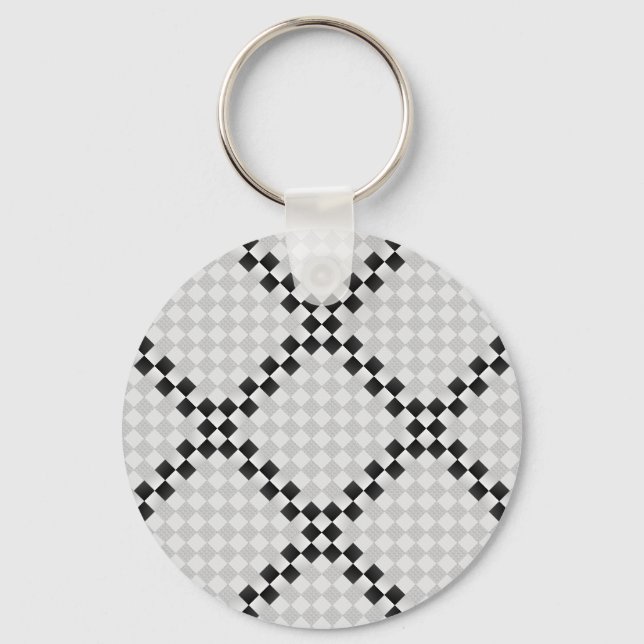 Chess Pad by Kenneth Yoncich Key Ring (Front)