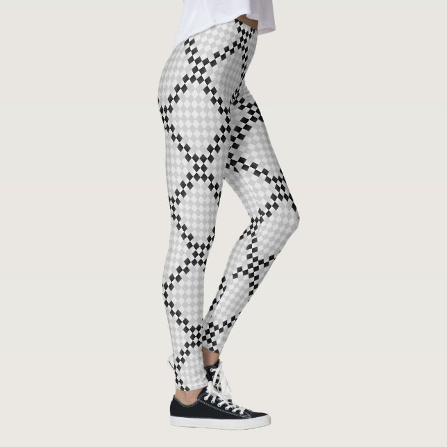 Chess Pad by Kenneth Yoncich Leggings (Right)