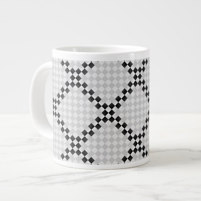 Chess Pad Large Coffee Mug (Front Left)
