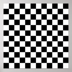 Chess Pattern Poster