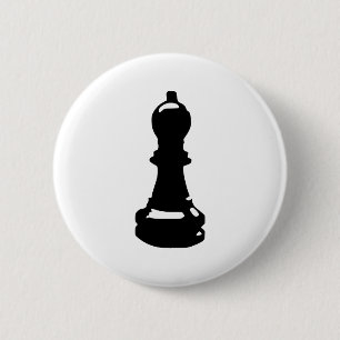 Chess - Pawn 6 Cm Round Badge