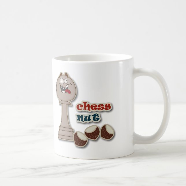 Chess Pawn, Chess Nuts and Chestnuts Coffee Mug (Right)