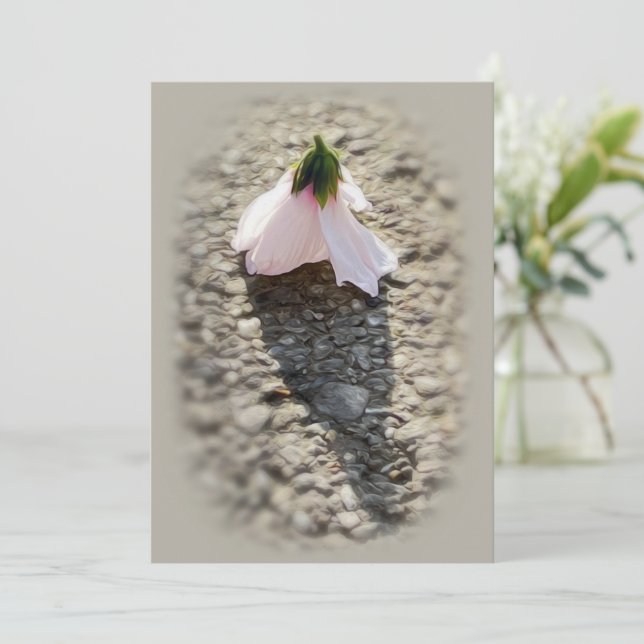 Chess pawn flower invitation (Standing Front)