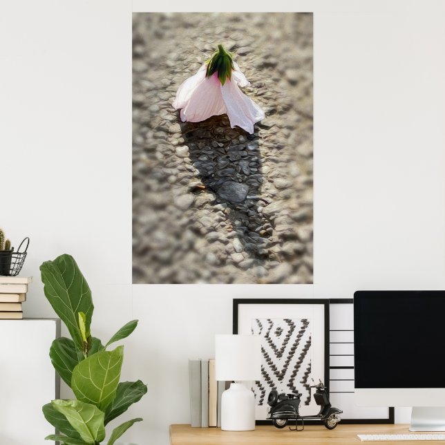 Chess pawn flower poster (Home Office)