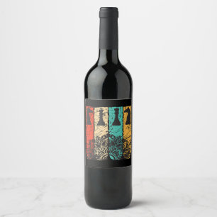 chess - perfect chess lovers wine label
