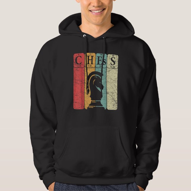 Chess Periodic Table Elements Nerd Chess Player Vi Hoodie (Front)