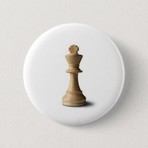 Chess Piece 6 Cm Round Badge