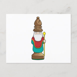 Chess piece Bishop Chess Postcard