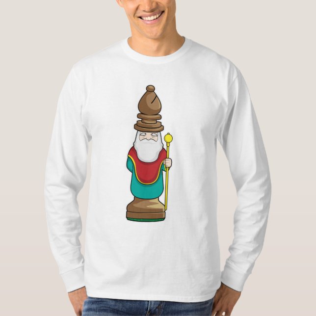 Chess piece Bishop Chess T-Shirt (Front)