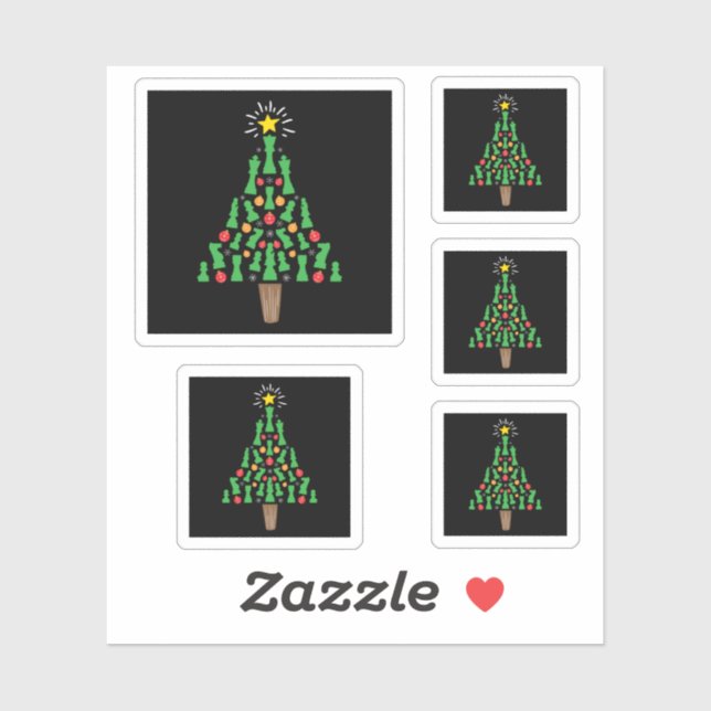 Chess Piece Christmas Tree (Sheet)