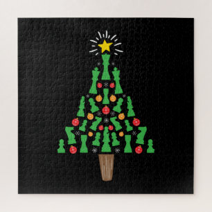 Chess Piece Christmas Tree Jigsaw Puzzle