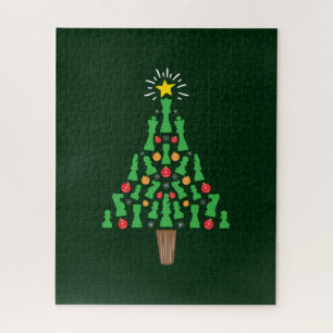 Chess Piece Christmas Tree Jigsaw Puzzle