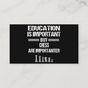 Chess Piece Education Humour Sarcastic Funny Chris Enclosure Card