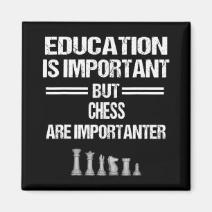 Chess Piece Education Humour Sarcastic Funny Chris Magnet