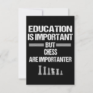 Chess Piece Education Humour Sarcastic Funny Chris RSVP Card