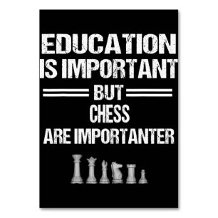 Chess Piece Education Humour Sarcastic Funny Chris Table Number