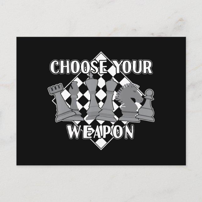 Chess Piece Game Strategy Gift A Chess Player Postcard (Front)