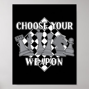 chess piece game strategy gift  a chess player poster