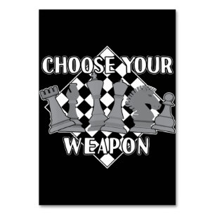 Chess Piece Game Strategy Gift A Chess Player Table Number